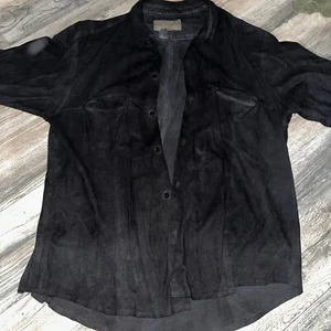 Sway’d New York Schwarz Echtleder Herren Button Down XL - Bild 1 von 3