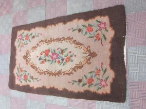 Handgefertigter Vintage Amerikanischer Haken Teppich 150x89-cm/59.0x35.0-inches - Bild 1 von 12