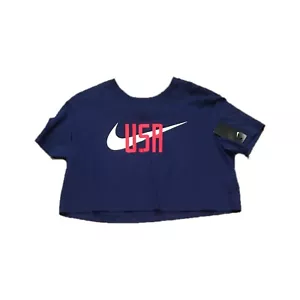 New NWT Nike USA USWNT Soccer Olympics Squad Crop Top Women's Shirt Large - Picture 1 of 2