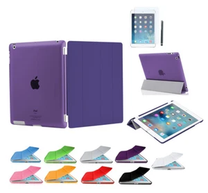 iPad 4 iPad 3 iPad 2 Smart Cover Back Case Schutz Hülle Zubehör Tasche Folie - Picture 1 of 12