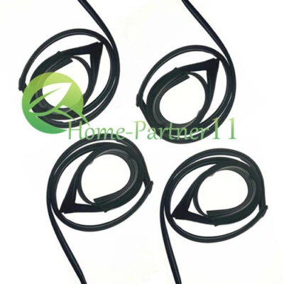 4 piezas para Honda Accord sedán 1994-1997 puerta vidrio canal de funcionamiento sello ventana climática Foto 1 de 4