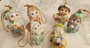 Giftco Inc. 2001 Dreamsicles Polystone 6 Piece Nativity Ornaments Collectables - Picture 1 of 5