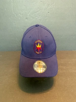 Chicago Fire FC New Era 39thirty Sombrero Pequeño/Mediano Para Hombre Azul Marino MLS Fútbol Foto 1 de 4
