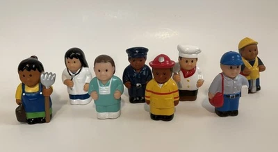 Set of 8 Polysmart Community Workers 3" Tall Figures - Image 1 of 2