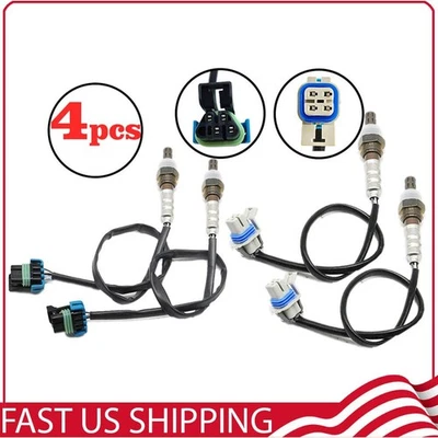 4X O2 02 Oxygen 02 Sensor Upstream&Downstream For 03-07 GMC Yukon Hummer H2 6.0L Foto 1 de 4