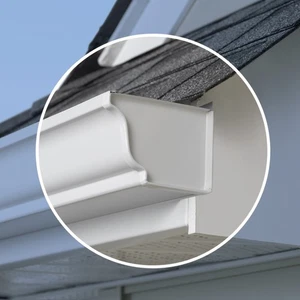 Amerimax 27206 White Aluminum K Right End Cap 5 H x 3.5 W x 5 L in. (Pack of 15) - Picture 1 of 1
