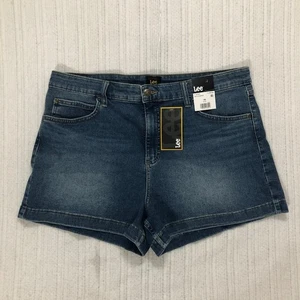 Pantalones Cortos de Denim Lee Para Mujer 4" Wild Charge Azul Talla 18 Nuevos con Etiquetas - Imagen 1 de 7