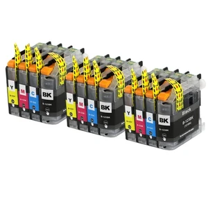 12 Ink Cartridges (Set) for use with Brother DCP-J152W, MFC-J4510DW, MFC-J6520DW - Picture 1 of 4