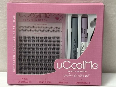 New uCoolMe Eye Lashes Cluster Kit Includes Remover Bond & Seal Tweezer - Image 1 of 4