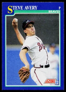 Score 1991 Steve Avery #80 Atlanta Braves - Foto 1 di 2