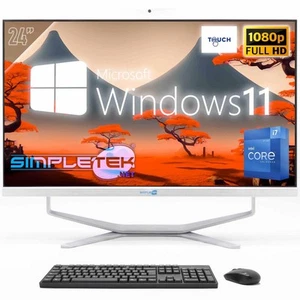 All IN One 24 " FHD Touch I7 12° Gen.Win11 RAM 16gb SSD 960gb PC Starr USB 2k_ - Bild 1 von 9