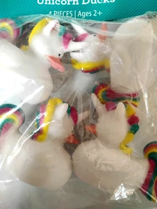 Einhorn Enten (Kunststoff, 4-teiliges Set) - Bild 1 von 3