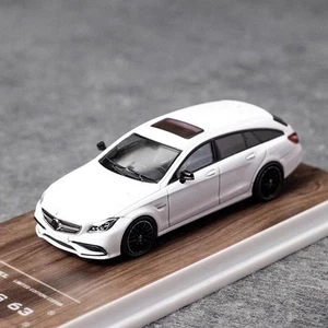 MJ 1/64 Scale Mercedes-Benz CLS 63 AMG Wagon White Diecast Car Model Toy Gift - Picture 1 of 6