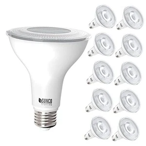 10 Pack PAR30 LED Bulbs Outdoor Flood 10 Count (Pack of 1) 3000K Warm White - Picture 1 of 7
