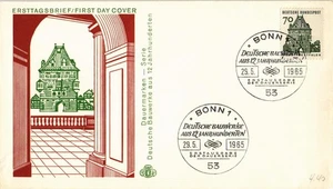 Dr Jim Stamps Germany Soest Westfalen 12 Centuries of German Buildings FDC - Picture 1 of 2