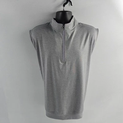 Footjoy golf vest pullover sleeveless mens sweater XL gray 6496 - Image 1 of 4