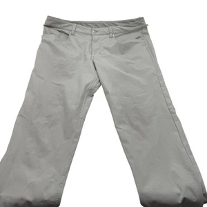 Pantaloni chino Lululemon ABC uomo 36x31 flat front performance commission grigio golf - Foto 1 di 14