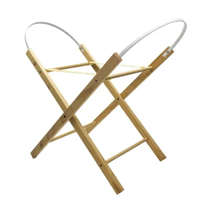 Soporte de canasta plegable Moisés de ópalo Kinder Valley soporte de madera natural para bebé Foto 1 de 4