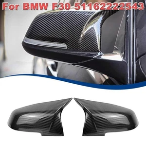 2X Carbon Fiber Side Mirror Cover Caps for BMW 3 Series F30 F31 F20 320i 328i - Bild 1 von 10