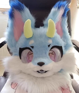Handmade furry kig Fursuit Dog Fox Mascot Halloween Fur Cosplay A2 (set) - Picture 1 of 3