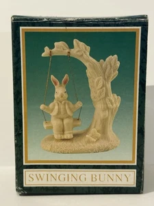 Schwingender Hase aus Biskuitporzellan - Bild 1 von 7