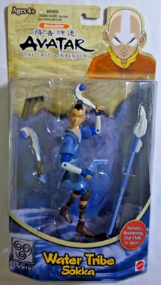 Figura de acción Avatar the Last Airbender WATER TRIBE SOKKA Mattel 2006 nueva en caja Foto 1 de 4