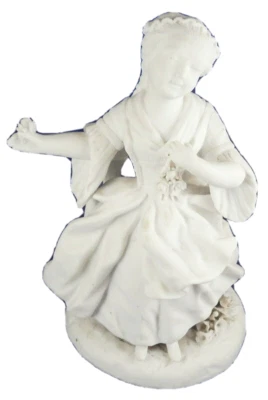 Antigua estatuilla de porcelana de galleta Dagoty del siglo XIX figura de porcelana Vieux Paris Foto 1 de 4