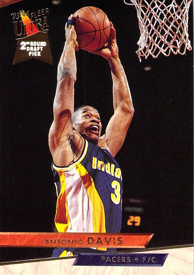 Antonio Davis RC 1993-94 Fleer Ultra Basketball Rookie Card #258 Indiana Pacers - Image 1 of 2
