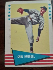 1961 FLEER #45 CARL HUBBELL - GIANTS - EX