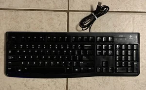 Logitech K120 czarna klawiatura USB odporna na zalanie model Y-U0009 PN: 820-007374 - Zdjęcie 1 z 7