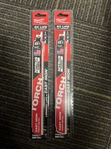 Milwaukee 48-00-5262 9" 8TPI Torch Nitrus Carbide ReciprocatingMetalSawBlade (2) - Picture 1 of 2