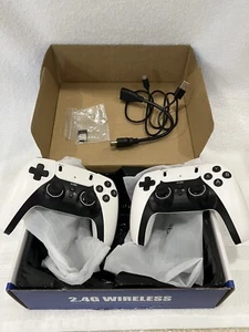 Dual 2.4GHz Wireless Controllers, USB Receiver, HD Cable, Micro USB Cable GAME - Picture 1 of 6