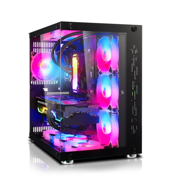 B-Ware PC-Gehäuse SQ-Tower XTREME 01 V2, USB3.0, 10x ARGB, Tempered Glass - Bild 1 von 1
