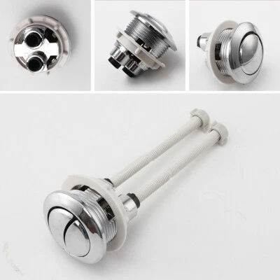 38 48 58mm Sizes Toilet Push Toilet Button Dual Flush Water Saving Chrome @ - Image 1 of 4