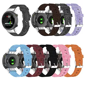 For Garmin forerunner 45/45S Swim2 watch Nylon Canvas Band Strap Bracelet Belt - Picture 1 of 19