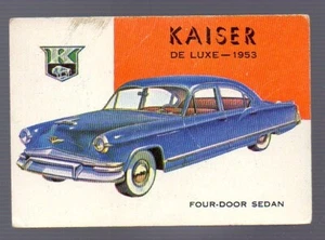 World on Wheels (1954) TOPPS - Card # 140 - Kaiser 1953 - Picture 1 of 2