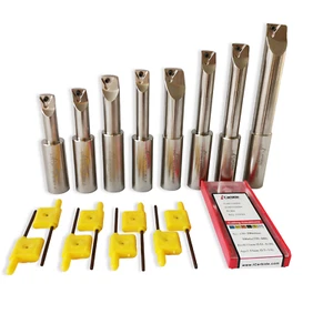 NEW 8PCS 3/4 SHANK INDEXABLE BORING BAR +10pcs TCMT CARBIDE INSERTS US SELL - Picture 1 of 2