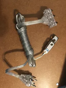 Competition Regulation Clear Plugs & Wire Fencing Two Prong Body Saber Foil Cord - Picture 1 of 1