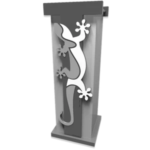 Geko portaombrelli moderno da ingresso legno colore grigio - Foto 1 di 1