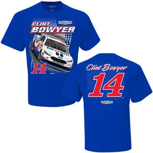 Clint Bowyer Checkered Flag Sports #14 Mobil 1 Spoiler Tee FREE SHIP! - Picture 1 of 1