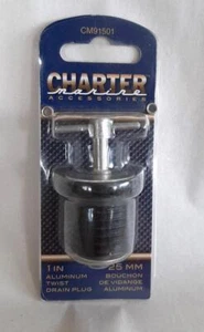Enchufe de drenaje giratorio de aluminio Charter Marine 1" CM91501 NUEVO - Imagen 1 de 1