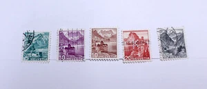 Switzerland Used Definitive Stamps - Assorted Landscapes 1936-48 Postage Lot - Picture 1 of 2