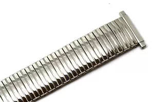 SPEIDEL 16-21MM XL PLATA TWIST O FLEX ACERO INOXIDABLE EXPANSIÓN CORREA CORREA - Imagen 1 de 2