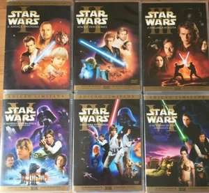 STAR WARS I II II IV V und VI 1 bis 6 portugiesisch spanisch engl Saga completa - Bild 1 von 4