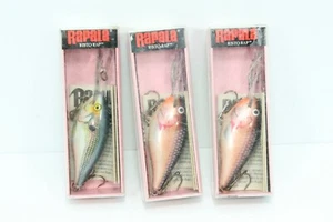 (3) RR-7 Ristro Rap Rapala Fishing Lures 2-3/4", Deep Runner Shad, (2) Plum Shad - Picture 1 of 2