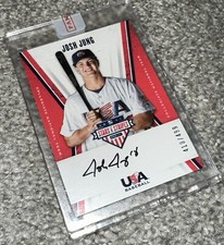 2019 Panini USA Stars & Stripes Josh Jung RC Rookie Auto #d/499 RANGERS WS CHAMP