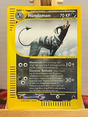 Hundemon 12/144 Skyridge Reverse Holo Deutsch NM Pokemon - Bild 1 von 2