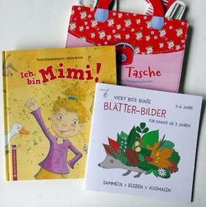 Bücherpaket ab 3 Jahre - Mamas Tasche/Ich bin Mimi /Blätter-Bilder - NEU - Bild 1 von 2