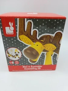 Janod Wooden Toy Assembling Elk Moose Deer Toddler Toy - Picture 1 of 8