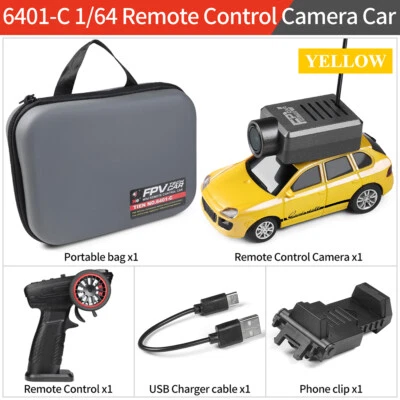 WLtoys 6401C 1:64 Mini RC Car Racing Car 120° Wide Angle 2.4Ghz  with Led light - Bild 1 von 4